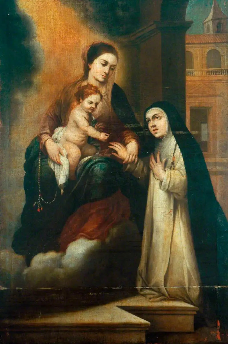 De mystieke bruiloft van Sint Catharina van Siena - Bartolomé Esteban Murillo

Source:
Le mariage mystique de sainte Catherine de Sienne - Bartolomé Esteban Murillo