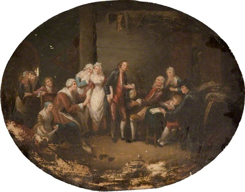 De bruidegom van het dorp - Jean-Baptiste Greuze