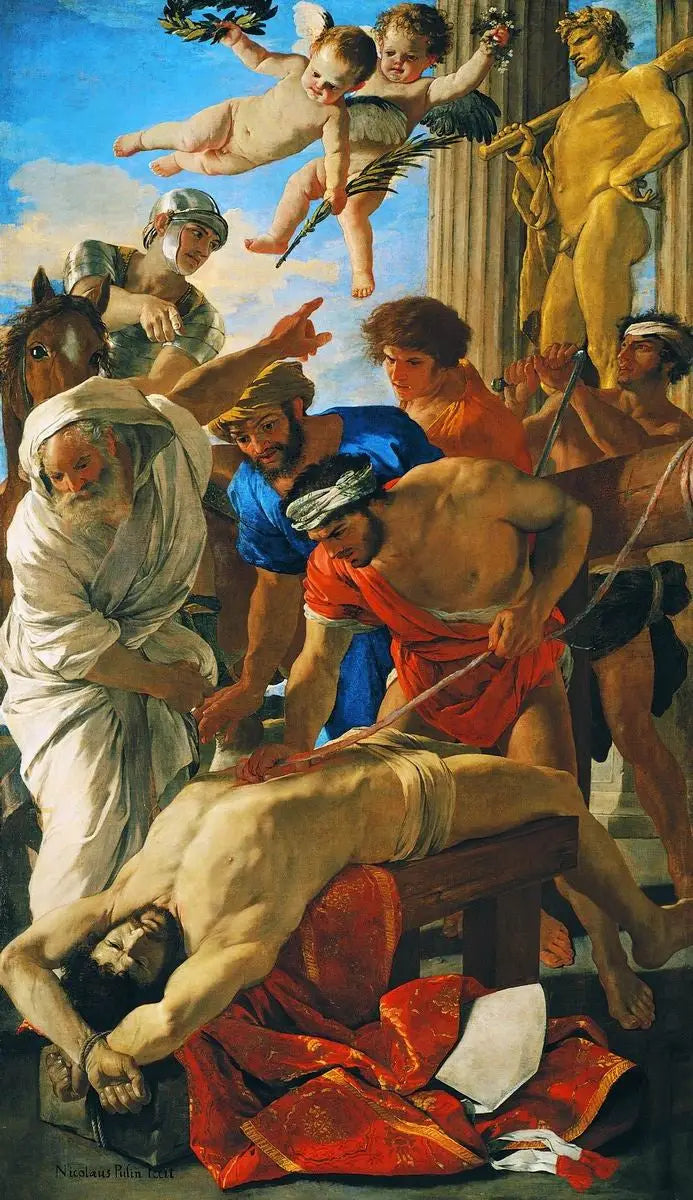 De martelaarschap van Sint Erasmus - Nicolas Poussin