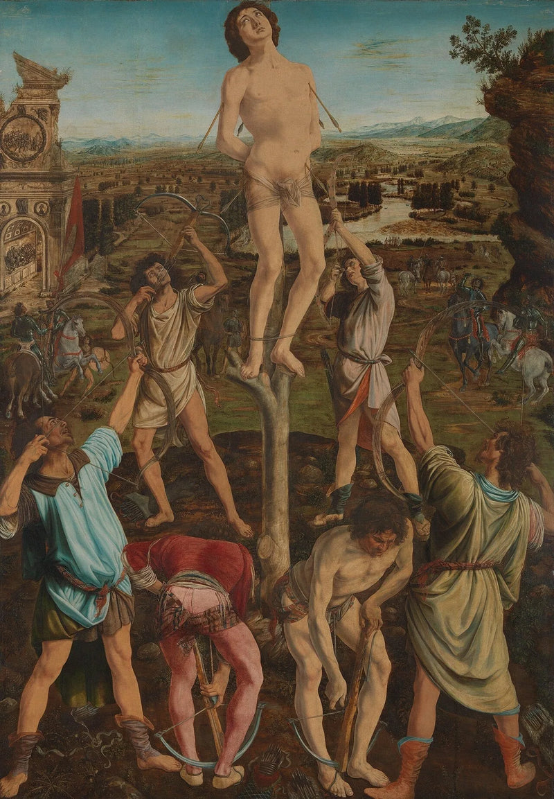 De marteling van Sint Sebastiaan - Antonio Pollaiuolo