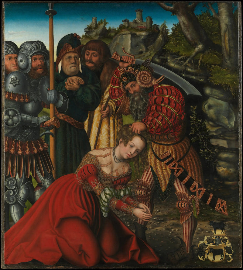 Het Martelaarschap van Sint-Barbara - Lucas Cranach de Oudere