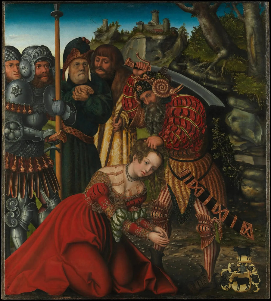 Het Martelaarschap van Sint-Barbara - Lucas Cranach de Oudere