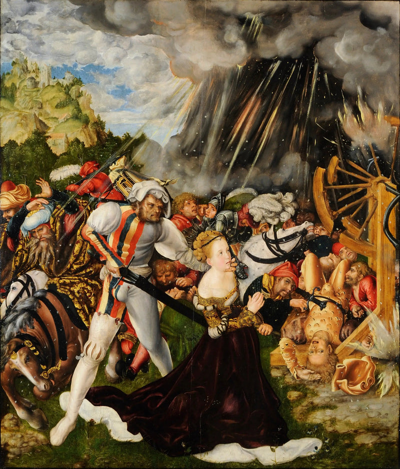 Het martelaarschap van Sint-Catharina - Lucas Cranach de Oudere