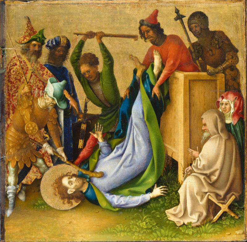 Het martelaarschap van de apostelen: het martelaarschap van Sint Jacobus de Jonge - Stefan Lochner