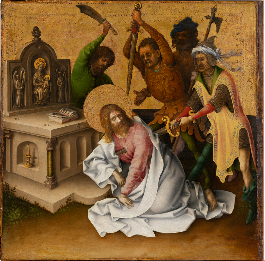 Het martelaarschap van de apostelen: het martelaarschap van Sint Matthijs - Stefan Lochner