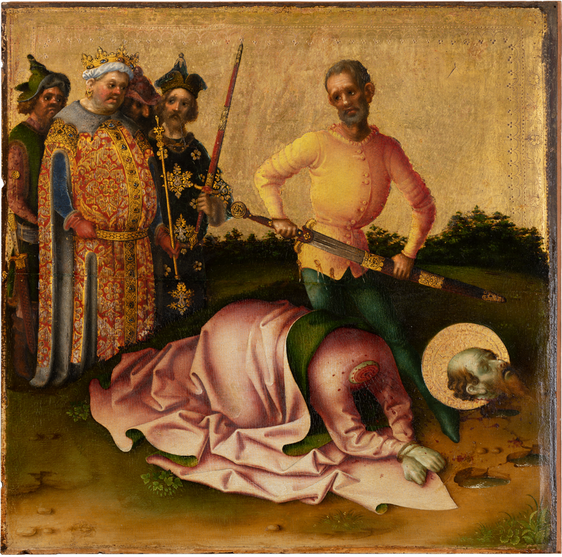 De martelaarschap van de apostelen: het martelaarschap van Sint Paulus - Stefan Lochner