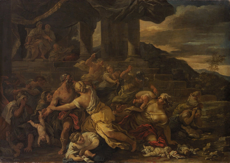 De kindermoord in Bethlehem - Luca Giordano
