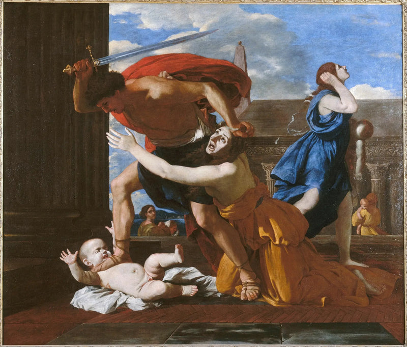 Het Bloedbad van onschuldigen - Nicolas Poussin