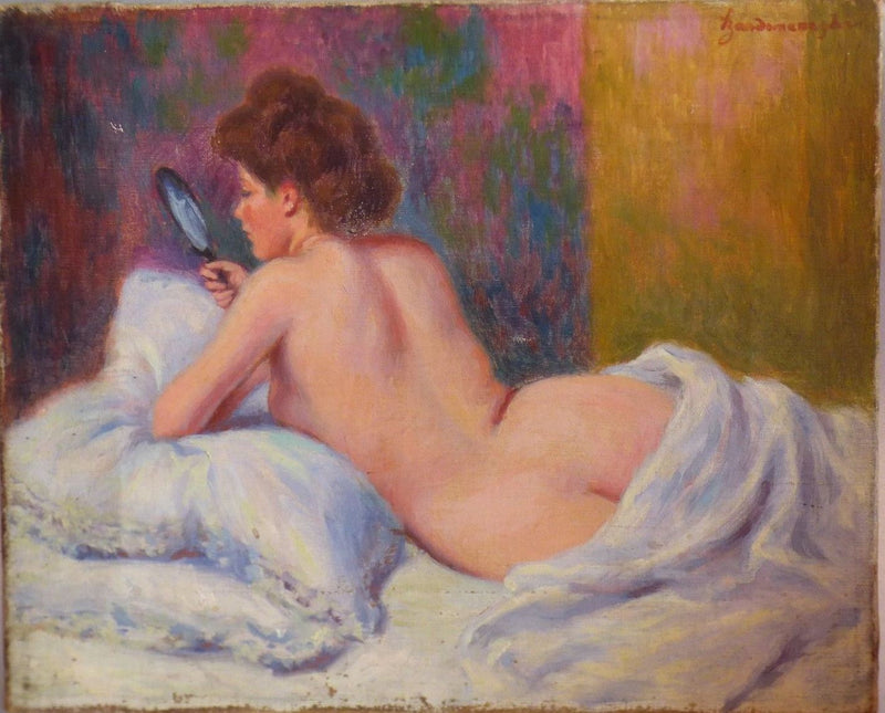 De ochtend - (Het jonge model bij de spiegel) - Federico Zandomeneghi