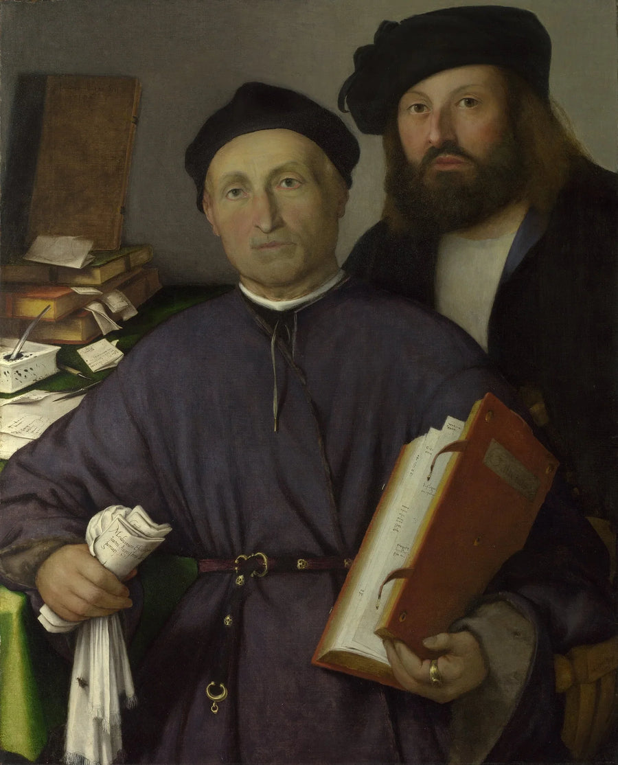 De arts Giovanni Agostino della Torre en zijn zoon Niccolò - Lorenzo Lotto