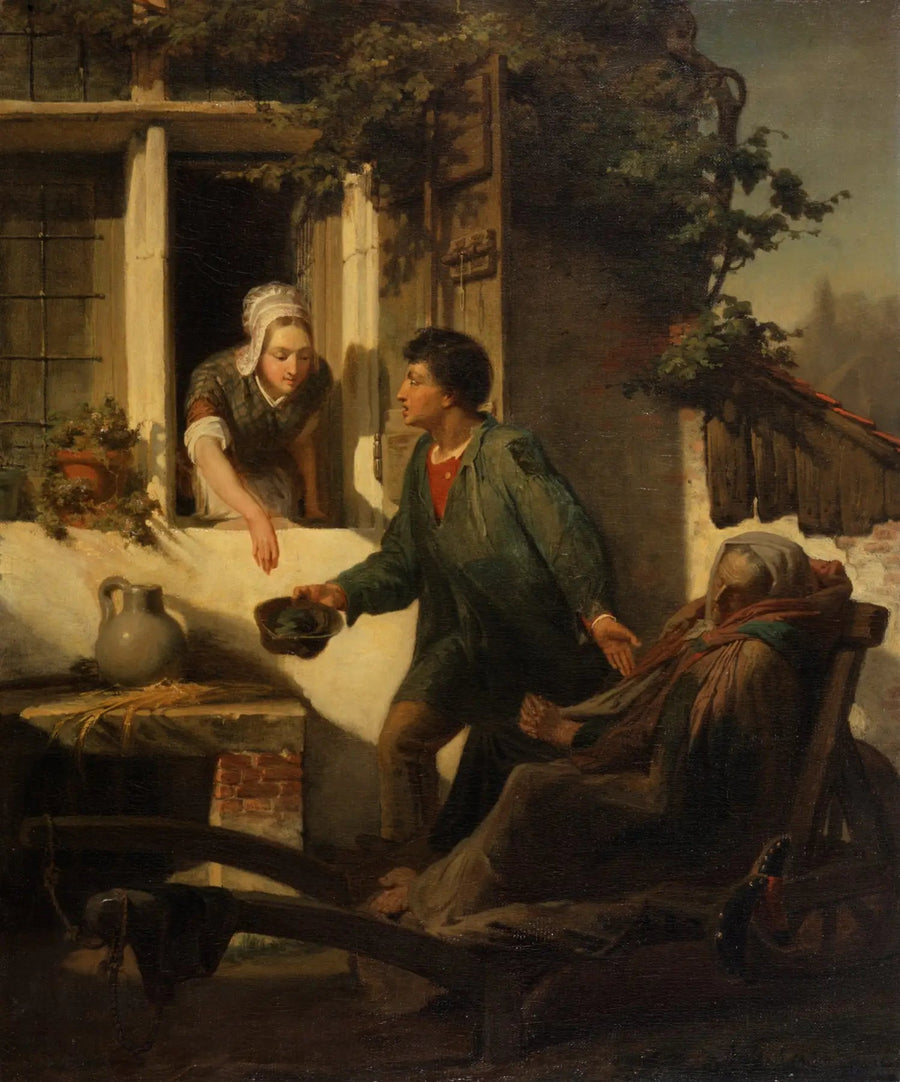 De blinde bedelaar - Lawrence Alma-Tadema