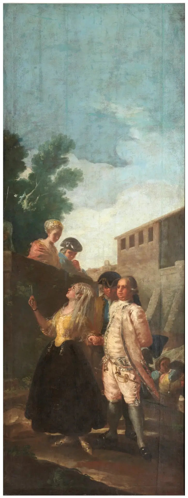 De militair en de dame - Francisco de Goya