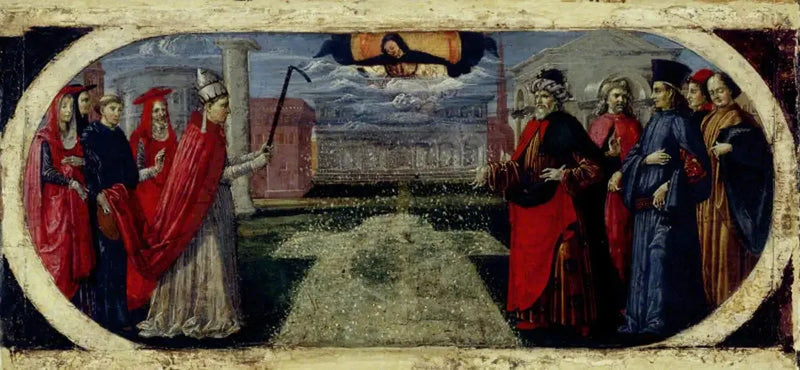 Het wonder van de sneeuw - Pietro Perugino