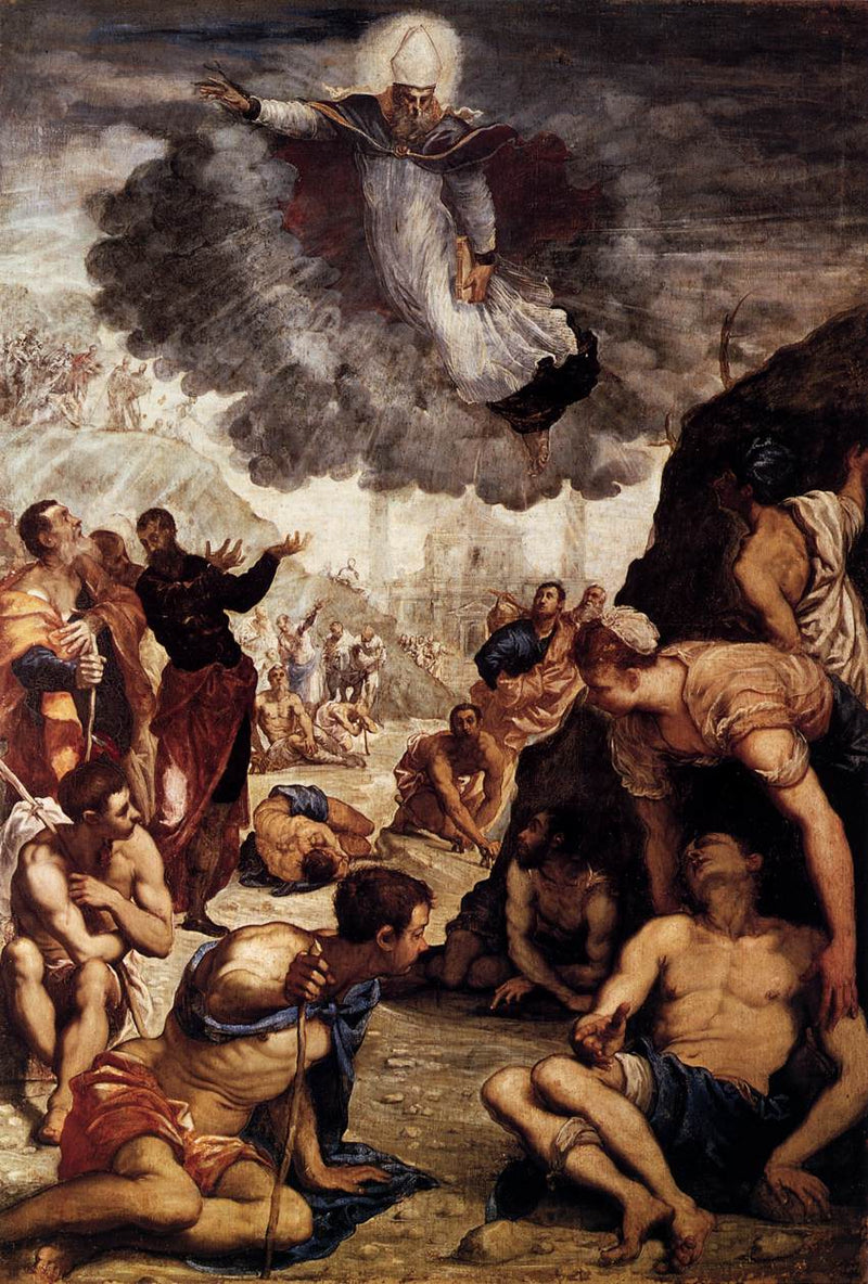 Het wonder van Sint Augustinus - Jacopo Tintoretto