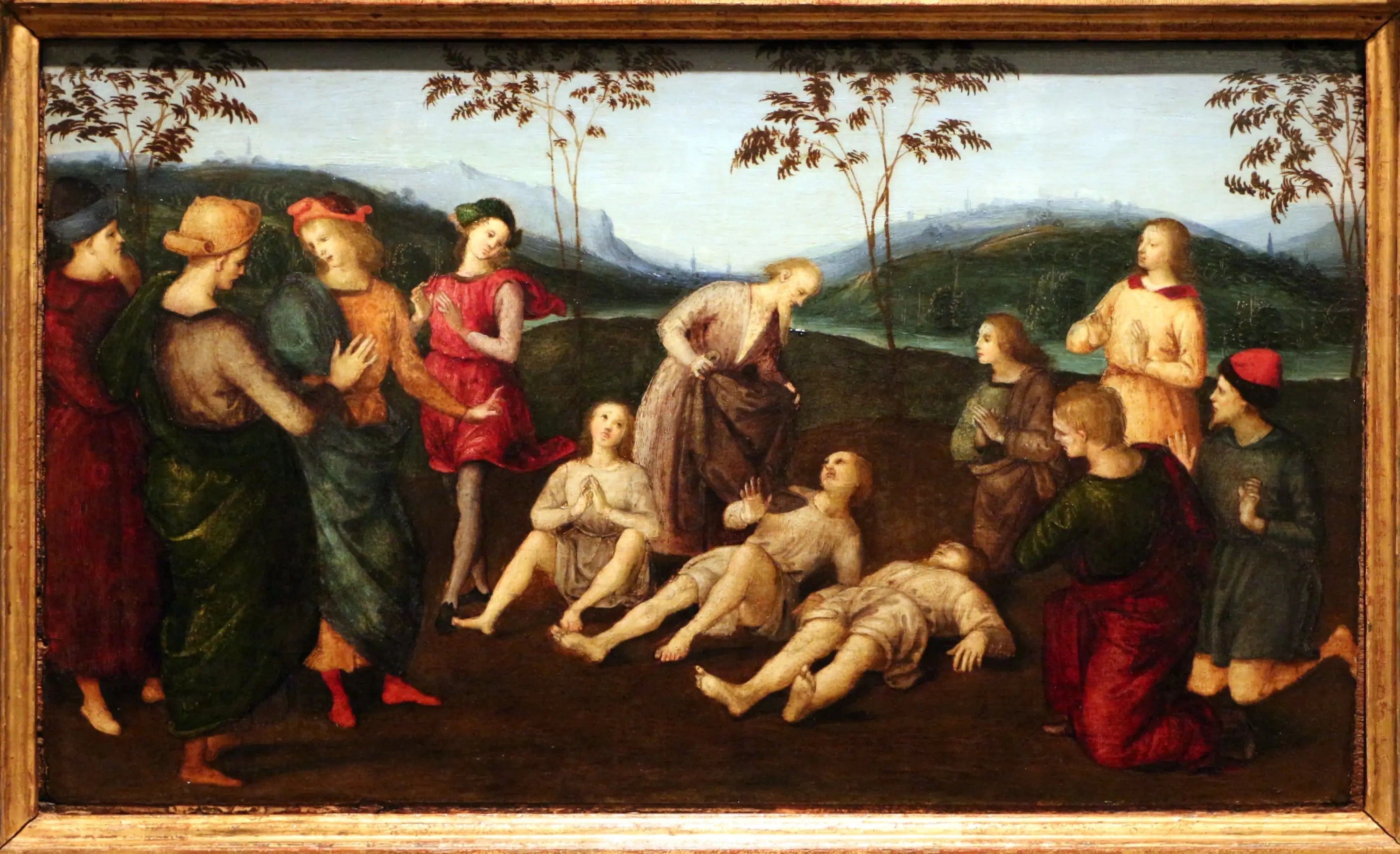 Le miracle de saint Eusèbe de Crémone - Raphaël Sanzio image 1 reproduction d’œuvre d’art à l’huile