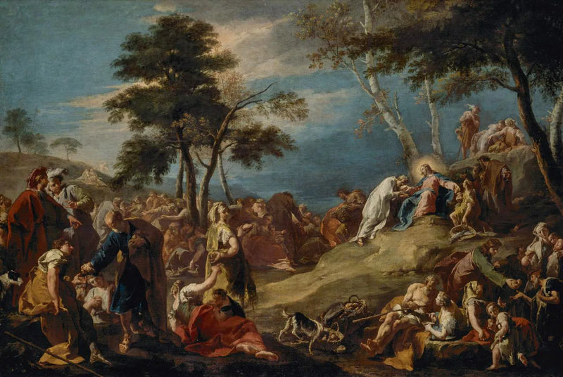 Het wonder van de broden en de vissen - Giovanni Battista Pittoni
