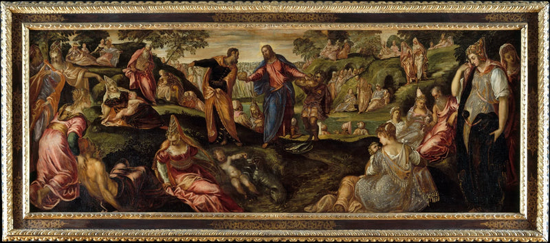 Het wonder van de broden en de vissen - Jacopo Tintoretto