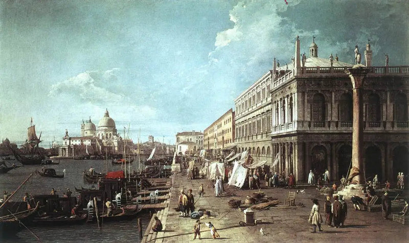 De Môle met de bibliotheek en de monding van het Grote Kanaal - Canaletto

Source:
Le Môle avec la bibliothèque et l'embouchure du Grand Canal - Canaletto