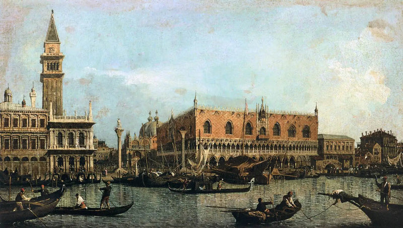 De Môle gezien vanaf de San Marco-baai - Canaletto

Source:
Le Môle vu du bassin de San Marco - Canaletto