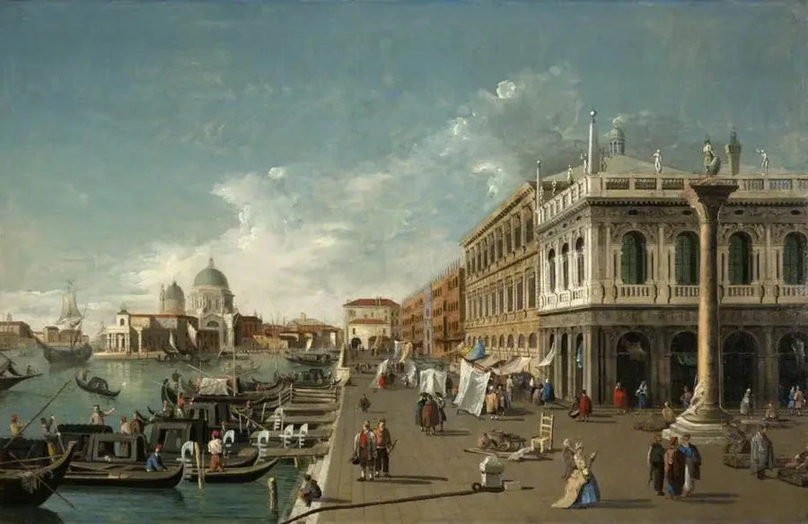 Le Molo, Venetië - Canaletto