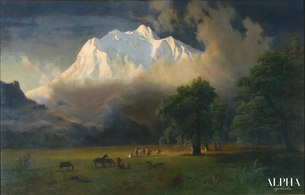 Le Mont Adams, Washington - Albert Bierstadt - Reproductions de tableaux et peintures haut de gamme