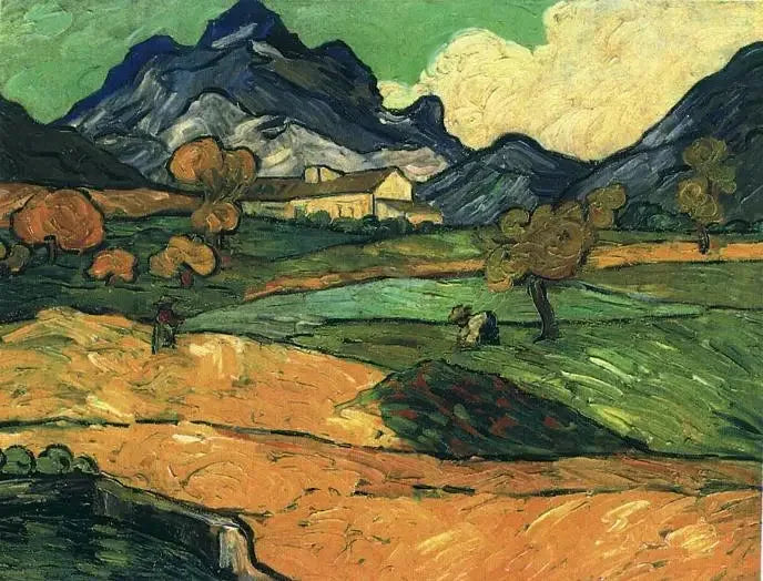 De Mont Gaussier met de Mas de Saint-Paul - Vincent van Gogh