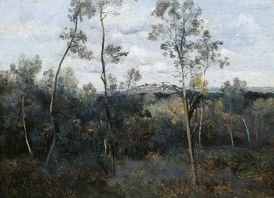 De Mont-Valérien. Uitzicht vanaf de bossen van Meudon - Jean-Baptiste Camille Corot