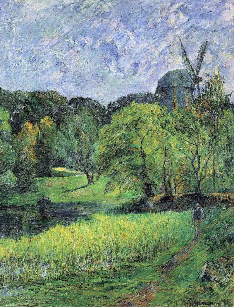 De Molen van de Koningin in het Østervold Park - Paul Gauguin