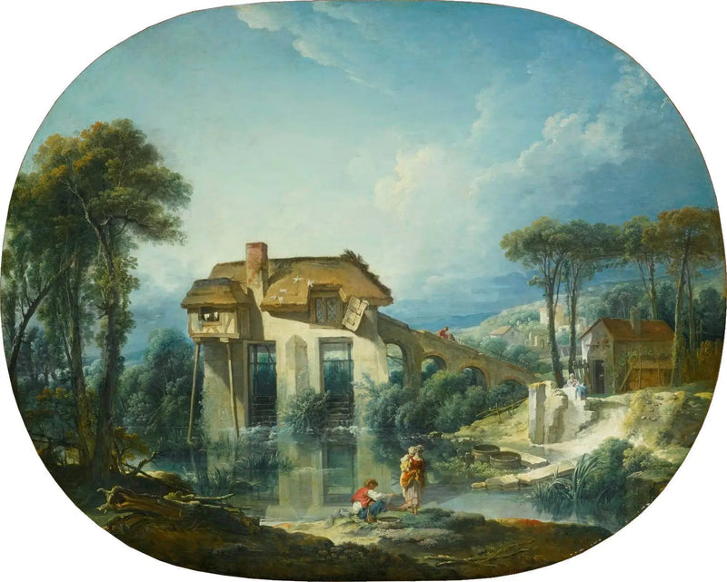 De molen van Quiquengrogne in Charenton - François Boucher