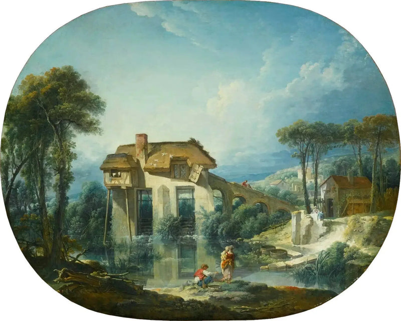 De molen van Quiquengrogne in Charenton - François Boucher