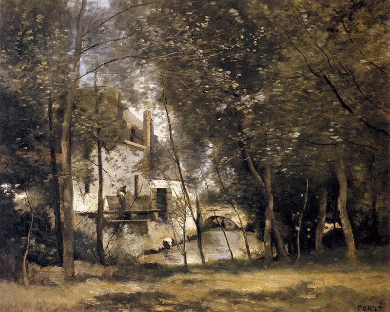 De molen van Saint-Nicolas-lez-Arras - Jean-Baptiste Camille Corot