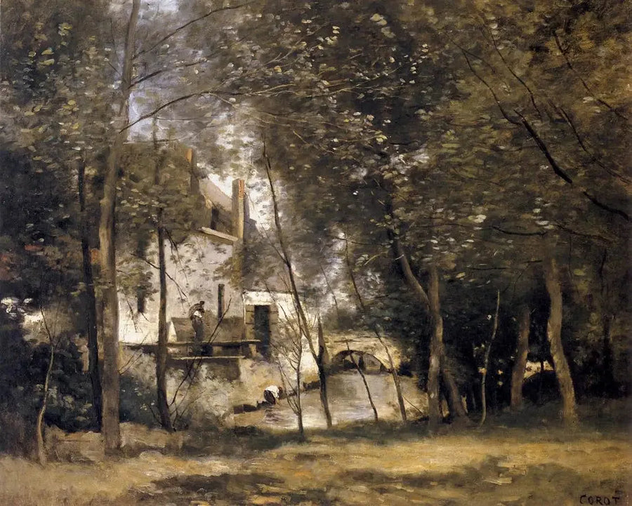 De molen van Saint-Nicolas-lez-Arras - Jean-Baptiste Camille Corot
