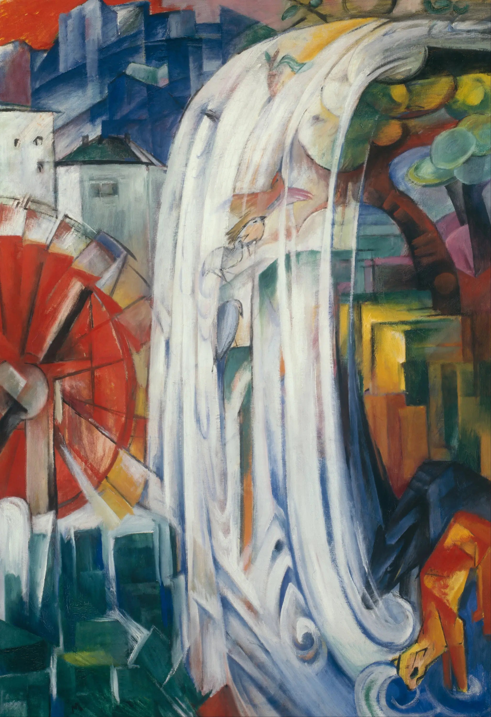 Le Moulin Ensorcelé - Franz Marc image 1 tableau peint à l’huile sur toile