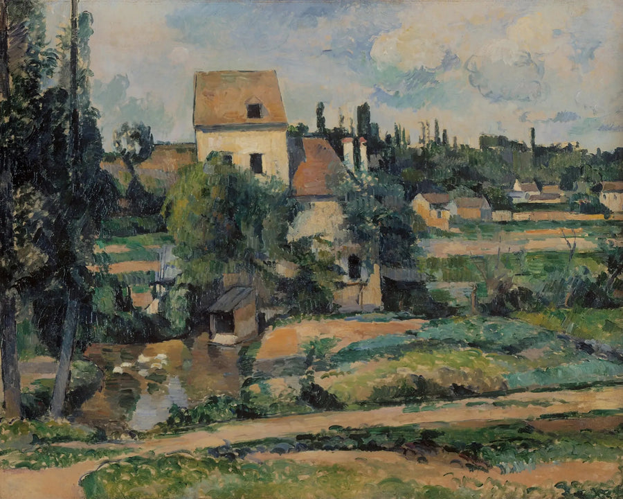 De molen op de Couleuvre in Pontoise - Paul Cézanne