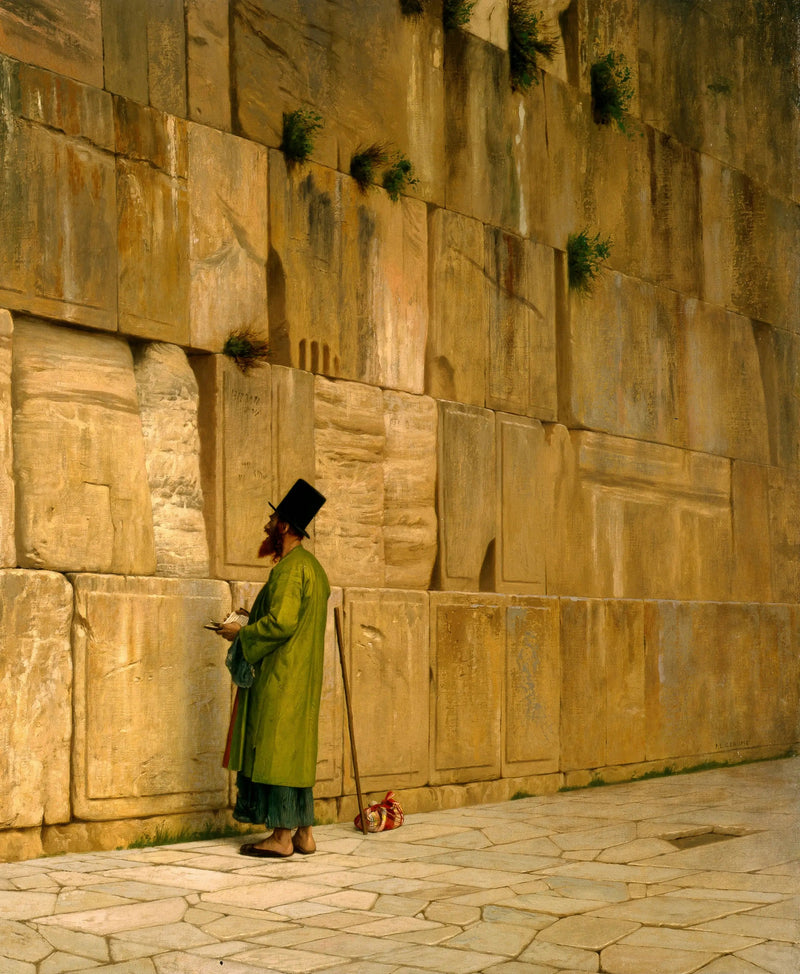 De Muur van Salomo, ook wel de Klaagmuur genoemd - Jean-Léon Gérôme