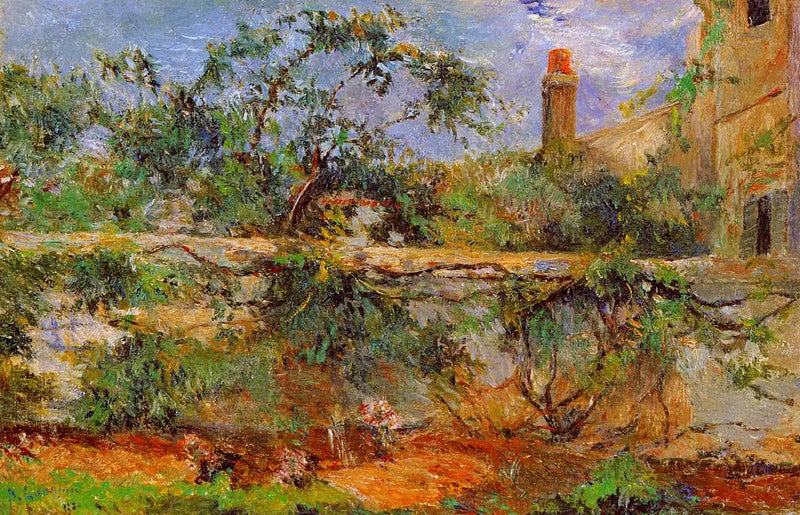 De Aangrenzende Muur, of De Boomgaard - Paul Gauguin