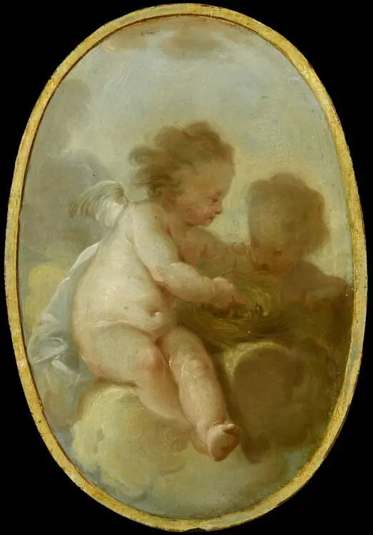 Le Nid d'oiseaux - Jean-Honoré Fragonard image 2 reproduction artisanale de tableau