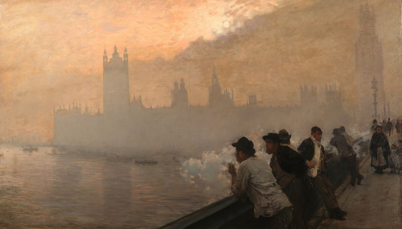 Het Paleis van Westminster, Londen - Giuseppe De Nittis