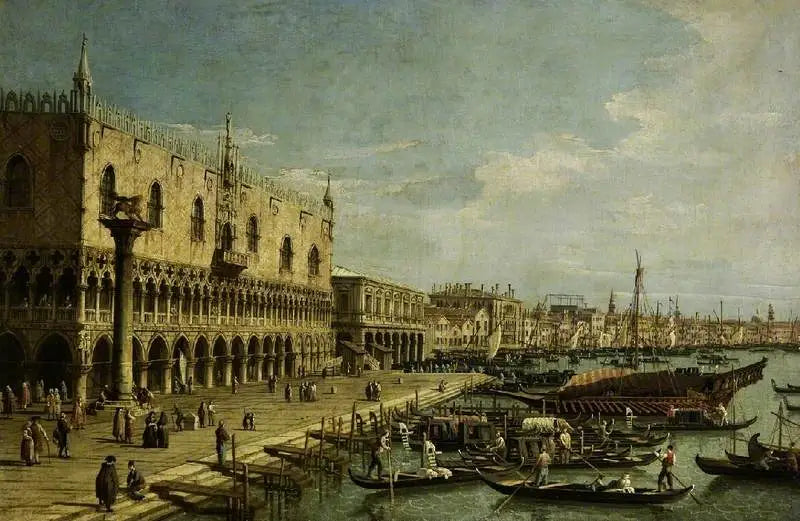 Het Paleis van de Dogen, Venetië - Canaletto