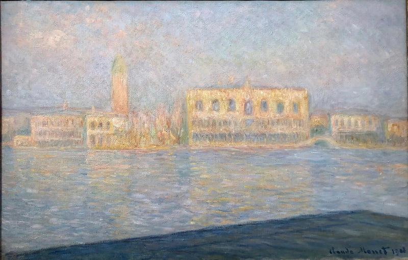 Het Hertogelijk Paleis gezien vanaf San Giorgio Maggiore - Claude Monet