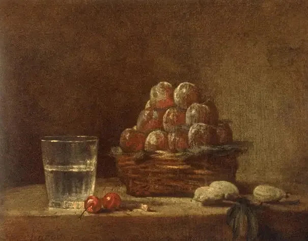 De pruimenmand - Jean Simeón Chardin