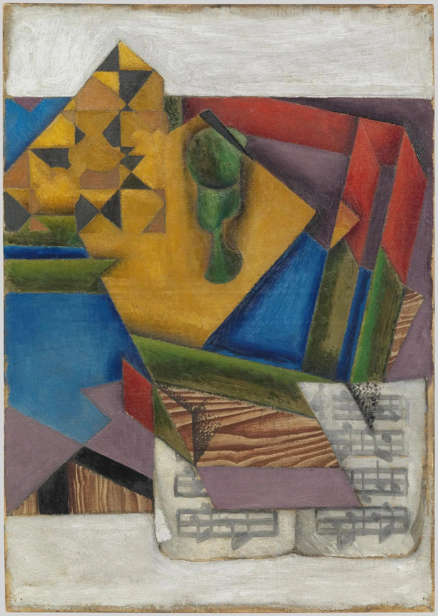 Het Muziekpapier - Juan Gris