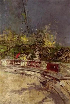 De rode paraplu - Giovanni Boldini