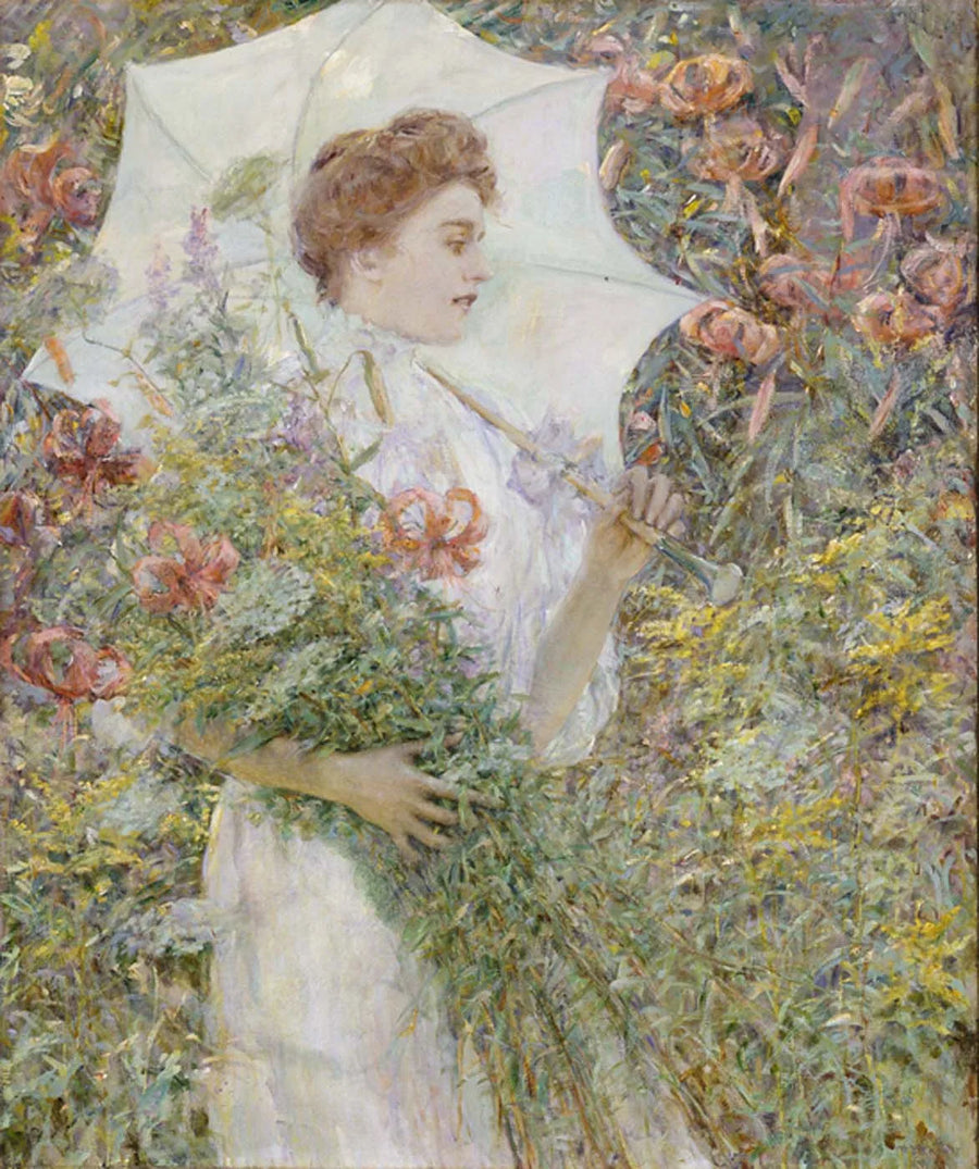 De witte parasol - Robert Lewis Reid