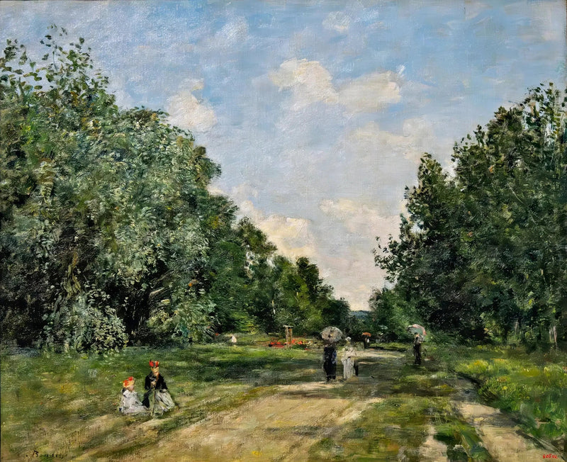 Het Cordier Park in Trouville - Eugène Boudin