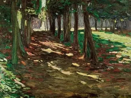 Het Park van Saint-Cloud, beschaduwde laan - Vassily Kandinsky