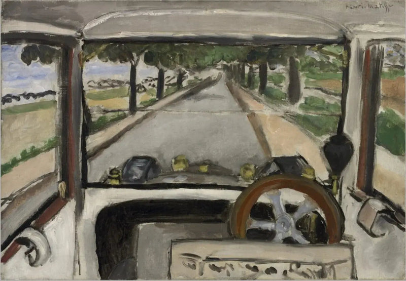 De Voorruit, op de weg naar Villacoublay - Henri Matisse