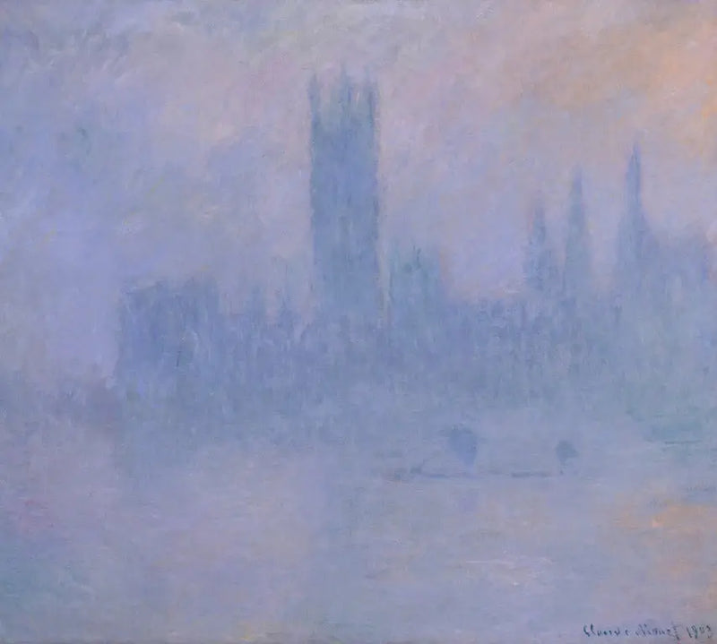 Het Parlement, symfonie in blauw - Claude Monet