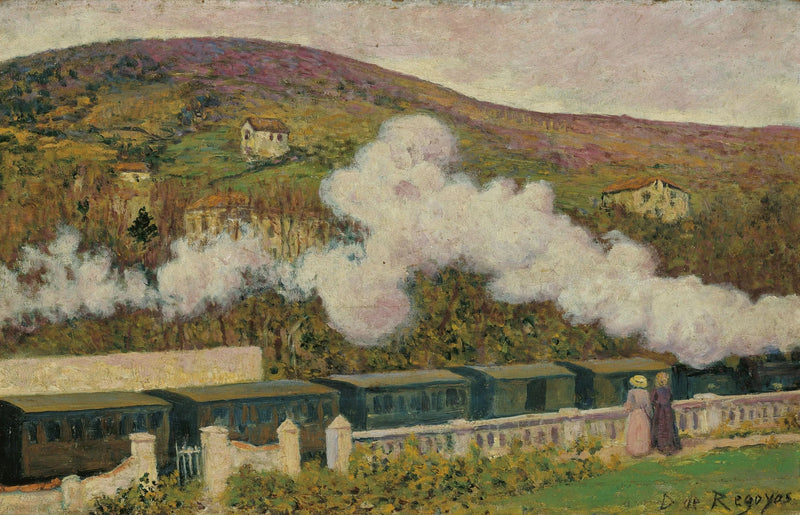 De passage van de trein - Darío de Regoyos