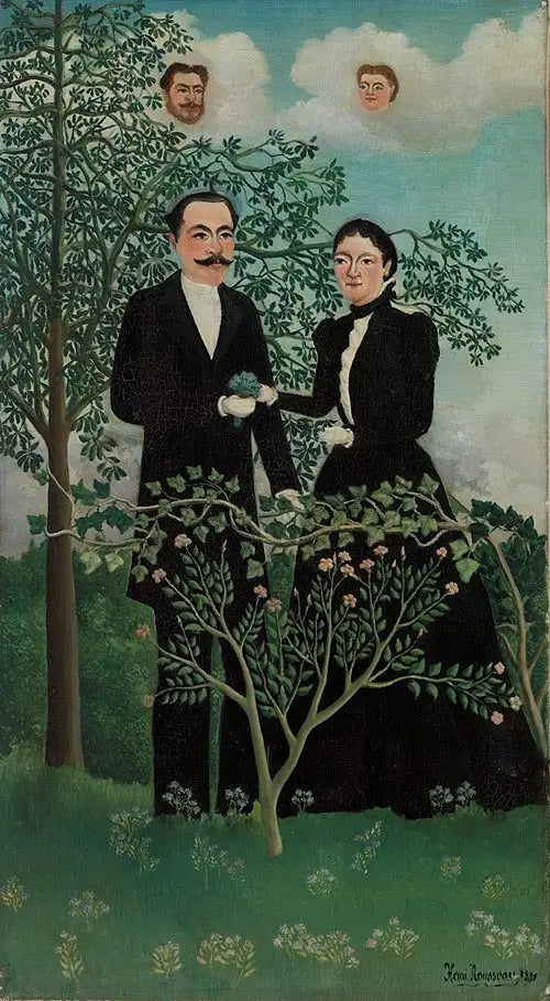Het Verleden en het Heden - Henri Rousseau